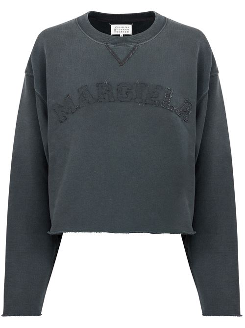 logo-appliqué cotton sweatshirt Maison Margiela | S51GU0134S25570960